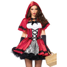 Еротичний костюм Червоної Шапочки (сукня і накидка) Leg Avenue Gothic Red Riding Hood, S