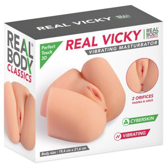 Мастурбатор полуторс дівчини (вагіна і попа) Real Body Real Vicky