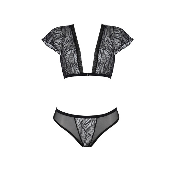 Комплект, чёрный Passion LEAFA BIKINI black, S/M