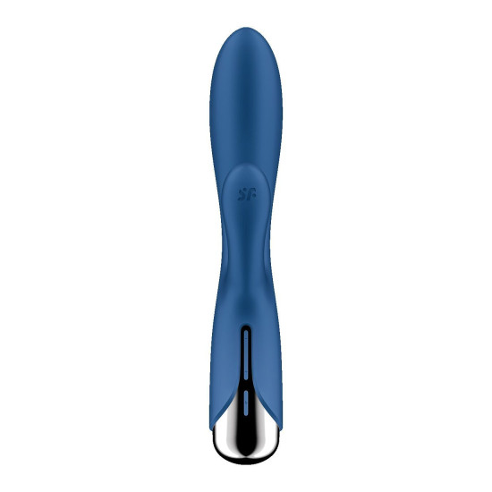 Вібратор-кролик з ротацією, 3 мотори, синій Satisfyer Spinning Rabbit 1 Blue