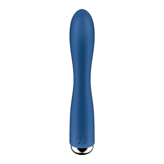 Вібратор-кролик з ротацією, 3 мотори, синій Satisfyer Spinning Rabbit 1 Blue