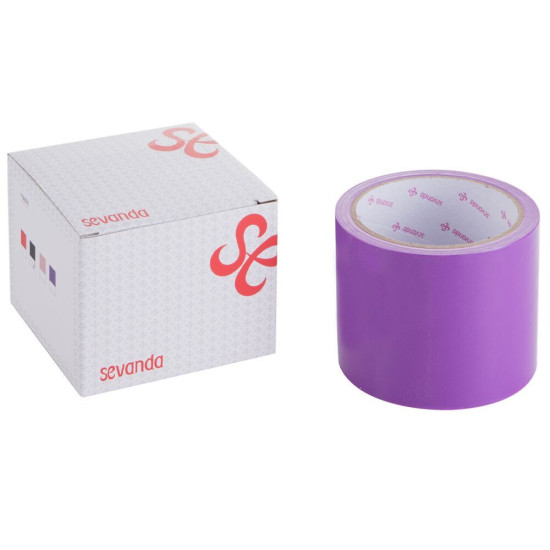 Электростатическая лента для бондажа, фиолетовая Lockink Sevanda Electrostatic Tape Purple, 16 м