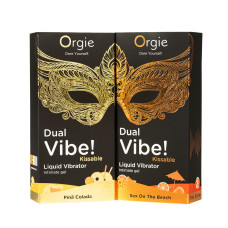 Жидкий вибратор со вкусом коктейля Pina Colada Orgie Dual Vibe! Pina Colada Kissable Liquid Vibrator, 15 ml