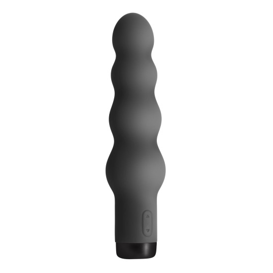 Вибратор в виде ряда шариков с диаметром 4,2 см, черный, 10 режимов S Pleasures Bullets Obsidian