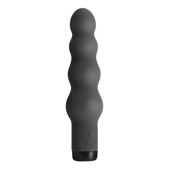 Вибратор в виде ряда шариков с диаметром 4,2 см, черный, 10 режимов S Pleasures Bullets Obsidian