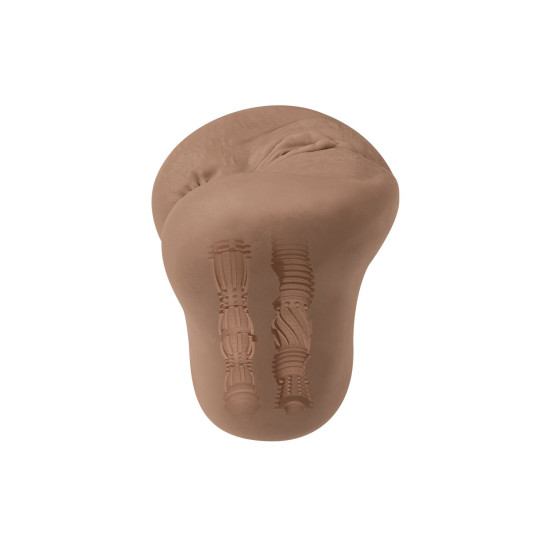 Ультрареалістичний мастурбатор (вагіна та попа) Alive Mia Super Realistic Masturbator Caramel, XL