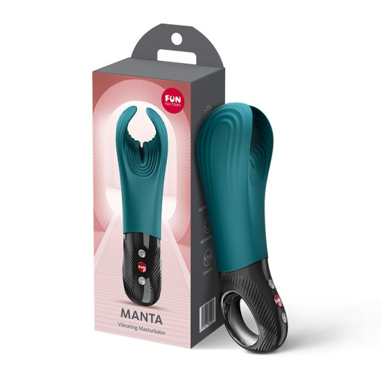Вибратор для пениса, подходит для парных игр, зелёный Fun Factory Manta Bottle Green