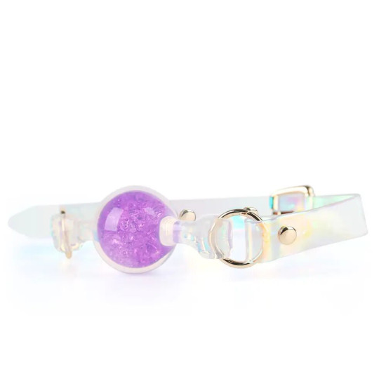 Кляп, фиолетовый, с большим шариком Liebe Seele Crystal Ball Gag - Purple (Large Ball)