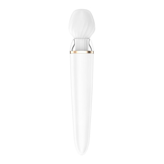 Смарт вібромасажер зі змінною головкою Satisfyer Double Wand-er (м'ята упаковка)