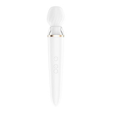 Смарт вібромасажер зі змінною головкою Satisfyer Double Wand-er (м'ята упаковка)