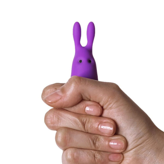 Вібропуля фіолетового кольору зі стимулювальними вушками Adrien Lastic Pocket Vibe Rabbit Purple