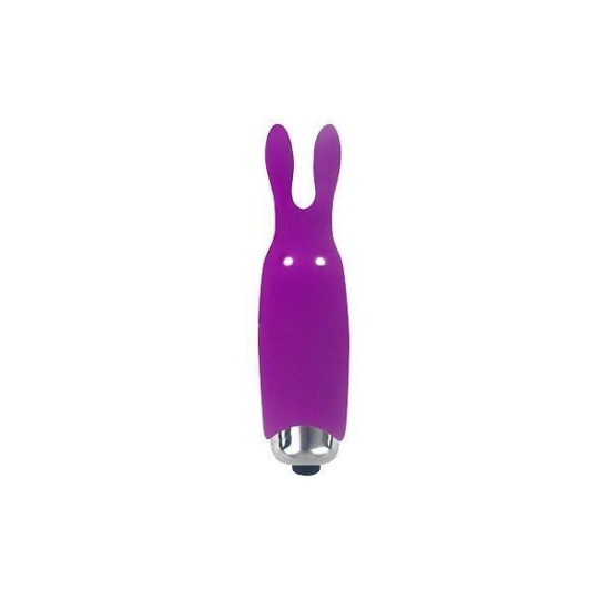 Вібропуля фіолетового кольору зі стимулювальними вушками Adrien Lastic Pocket Vibe Rabbit Purple