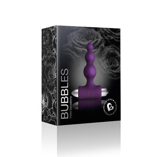 Анальный вибратор фиолетового цвета Rocks Off Petite Sensations Bubbles Purple