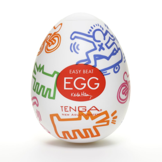 Набор из 6 яиц-мастурбаторов с дизайном Street Tenga Keith Haring Egg Street Pack
