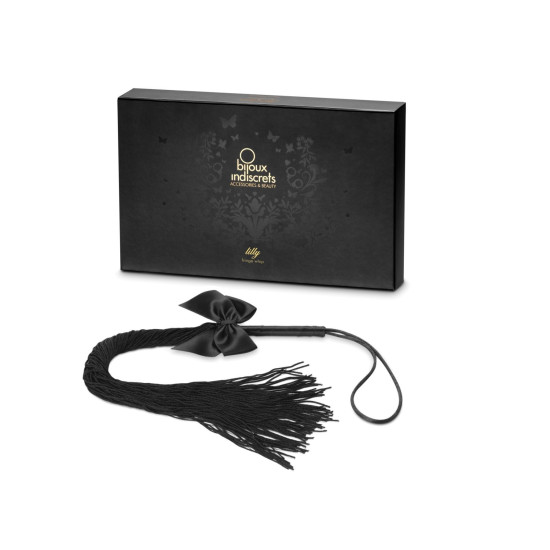 Плеть в подарочной упаковке, украшена шнуром и бантиком Bijoux Indiscrets Lilly Fringe Whip