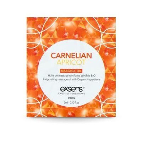 Пробник масажної олії з ароматом абрикоса EXSENS Carnelian Apricot, 3 ml