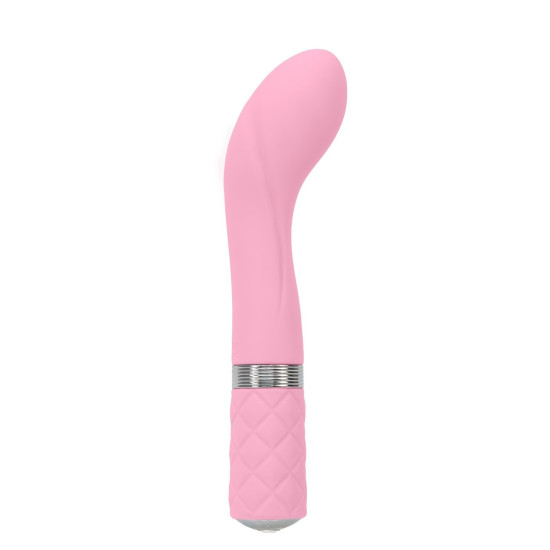 Вибратор для точки G с кристаллом Сваровски, розовый Pillow Talk Sassy Pink