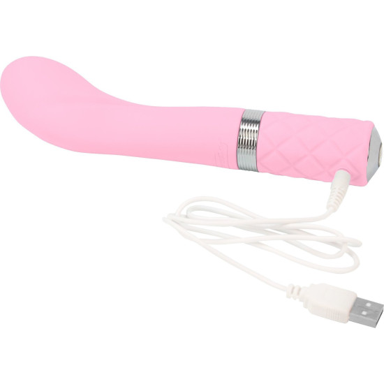 Вибратор для точки G с кристаллом Сваровски, розовый Pillow Talk Sassy Pink