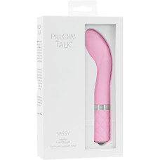 Вібратор для точки G з кристалом Сваровські, рожевий Pillow Talk Sassy Pink