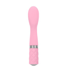 Вібратор для точки G з кристалом Сваровські, рожевий Pillow Talk Sassy Pink