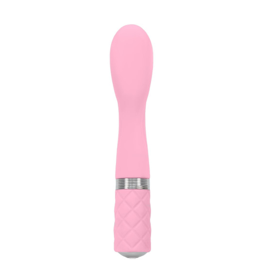 Вибратор для точки G с кристаллом Сваровски, розовый Pillow Talk Sassy Pink