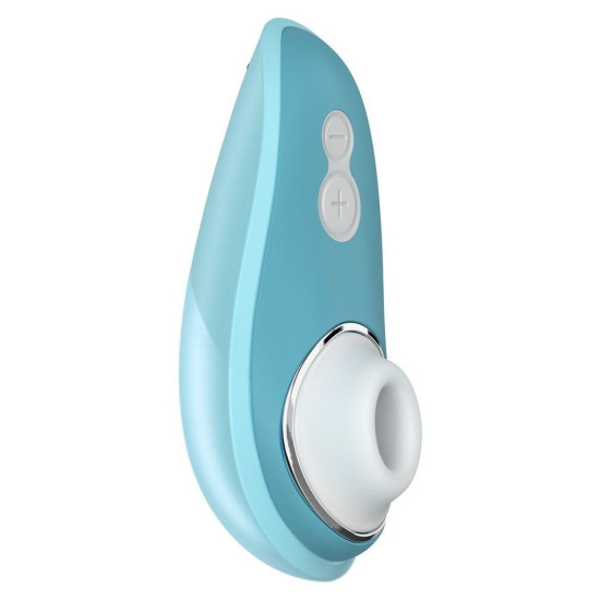 Вакуумний кліторальний стимулятор синього кольору Womanizer Liberty Blue