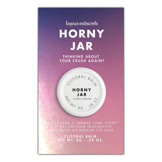 Змазка для клітора з розігрівальним ефектом Bijoux Indiscrets Horny Jar, 8 g