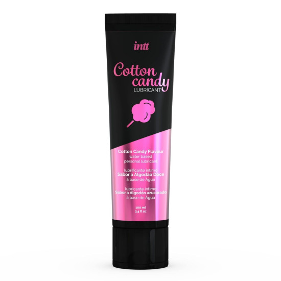 Оральный лубрикант со вкусом сладкой ваты, на водной основе Intt Cotton Candy, 100 ml