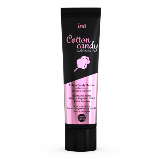 Оральный лубрикант со вкусом сладкой ваты, на водной основе Intt Cotton Candy, 100 ml