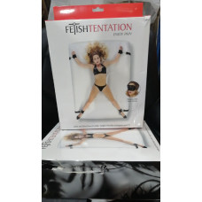 Фіксатор для ліжка Fetish Tentation Ankle and Wrist Straps for Bad з маскою (м'ята упаковка!!!) )