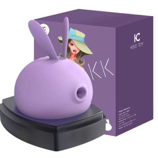 Вакуумний кліторальний стимулятор з вібрацією, фіолетовий KisToy Miss KK Purple