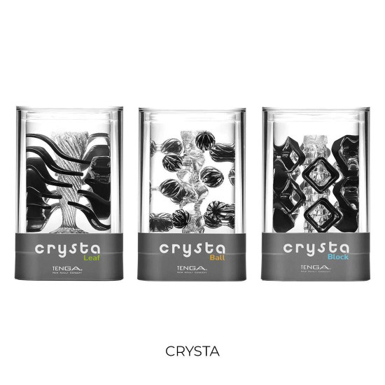 Мастурбатор Tenga Crysta Ball, уникальный рельеф, стимулирующие плотные шарики