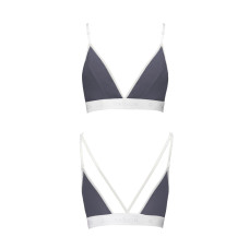 Спортивный топ с двойными бретелями, темно-серый Passion PS007 Top Dark Grey, L