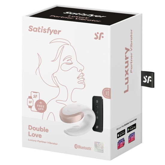 Смарт-вібратор для пар, білий Satisfyer Double Love White