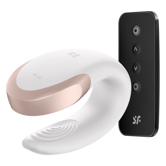Смарт-вібратор для пар, білий Satisfyer Double Love White