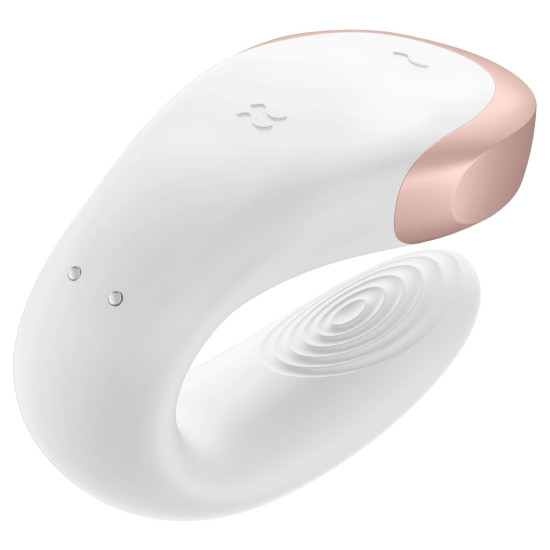 Смарт-вібратор для пар, білий Satisfyer Double Love White