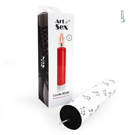 Низькотемпературна свічка для сексу та БДСМ, чорна Art of Sex Low-Temperature Candle Black, 15 cm