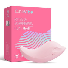 Вакуумный клиторальный вибро-стимулятор, розовый CuteVibe Heidi Pink