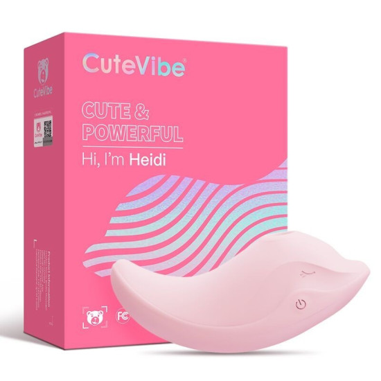 Вакуумний кліторальний вібро-стимулятор, рожевий CuteVibe Heidi Pink