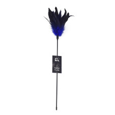 Лоскоталка з пером молодого півня, синя Art of Sex Feather Paddle