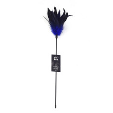Лоскоталка з пером молодого півня, синя Art of Sex Feather Paddle
