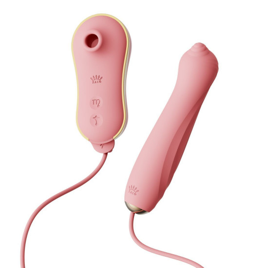 Набор 3 в 1 (виброяйцо, пульсатор, вакуумный стимулятор), розовый Zalo Unicorn Set Pink