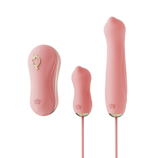 Набор 3 в 1 (виброяйцо, пульсатор, вакуумный стимулятор), розовый Zalo Unicorn Set Pink