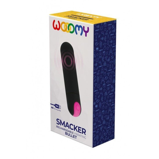 Вібропуля з 10 швидкостями вібрації Wooomy Smacker
