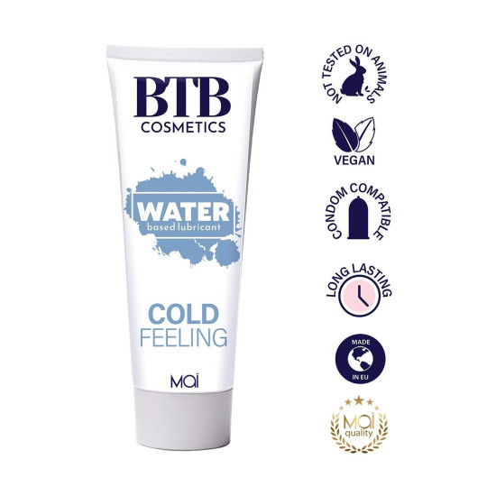 Інтимна змазка з охолоджувальним ефектом на водній основі BTB COLD FEELING, 100 ml