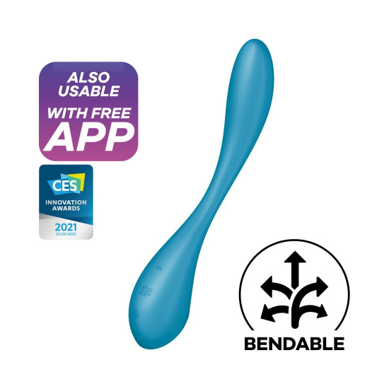 Універсальний вібратор, бірюзовий Satisfyer G-Spot Flex 5+ Petrol
