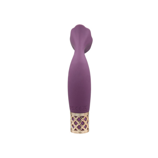 Кліторальний вібратор з 3 стимулюючими зонами, бордовий Pillow Talk Secrets Passion Clitoral Vibrator Wine