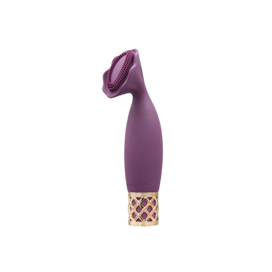 Кліторальний вібратор з 3 стимулюючими зонами, бордовий Pillow Talk Secrets Passion Clitoral Vibrator Wine