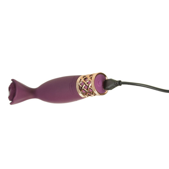 Кліторальний вібратор з 3 стимулюючими зонами, бордовий Pillow Talk Secrets Passion Clitoral Vibrator Wine