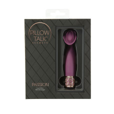 Клиторальный вибратор с 3 стимулирующими зонами, бордовый Pillow Talk Secrets Passion Clitoral Vibrator Wine